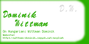 dominik wittman business card
